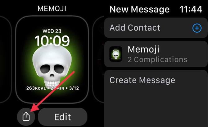 Jak udostępniać twarze Apple Watch w systemie watchOS 7: iMessage