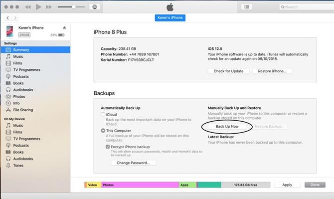 Jak zmienić iPhone'a i przesłać dane: Utwórz kopię zapasową iPhone'a na komputerze Mac lub PC
