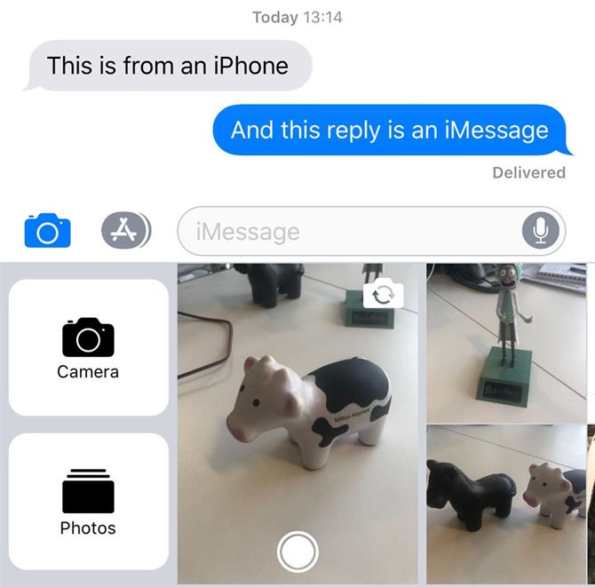 Jak wysłać tekst na iPhone'a: ​​Aparat